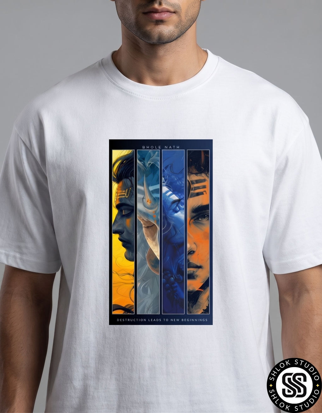 Shiva in 4 Yugs | Unisex Oversized Standard T-Shirt