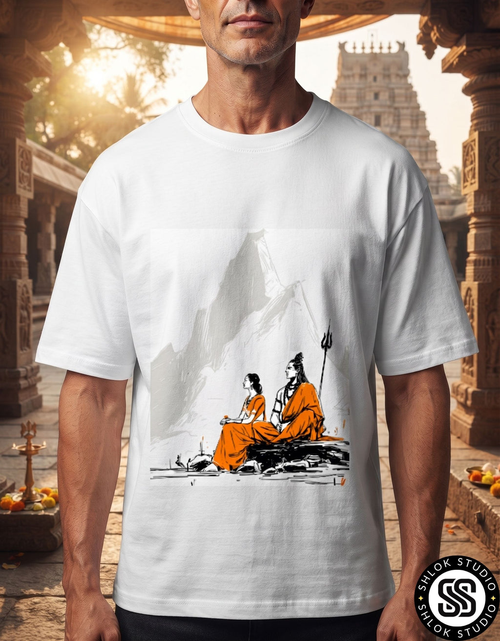 Shiva and Parvati | Unisex Oversized Standard T-Shirt